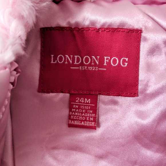 London Fog Girls 7-16 Fur Hood Coat main image 1